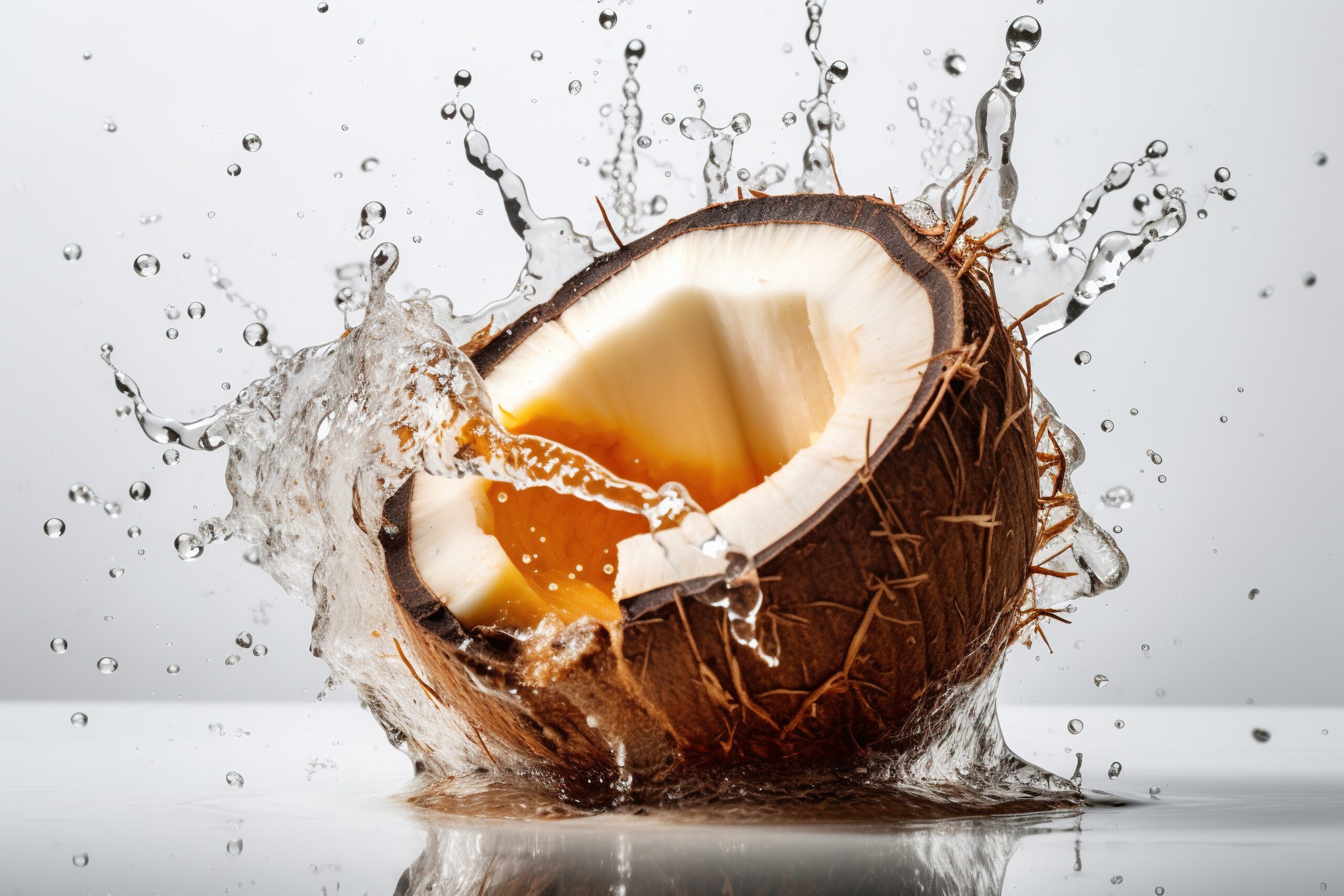 coconut-splashing-into-water-filled-with-water